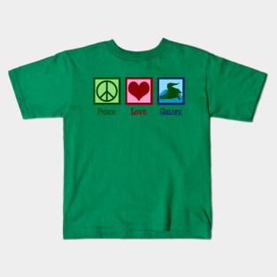 Peace Love Gators Kids T-Shirt